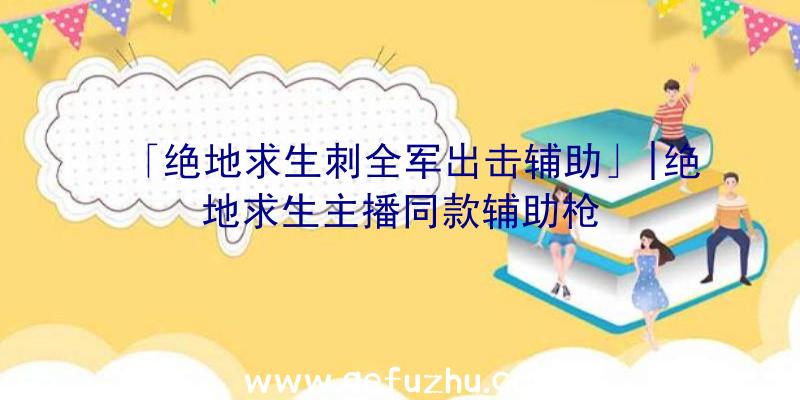 「绝地求生刺全军出击辅助」|绝地求生主播同款辅助枪